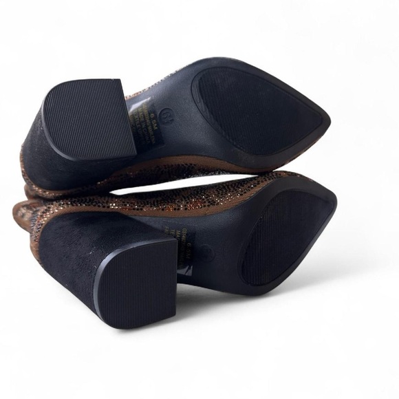 MIA Brown Marlena Leopard Spot Knit Boot 6.5 NWT - Picture 8 of 8